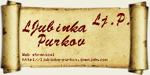 LJubinka Purkov vizit kartica